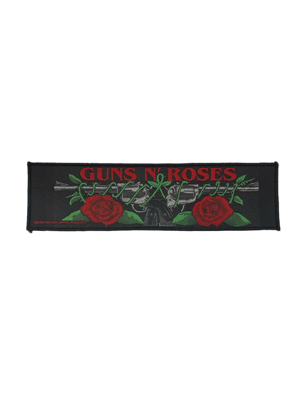 Guns N' Roses Super Strip Patch: Logo/Roses Official Woven Patch Brand New