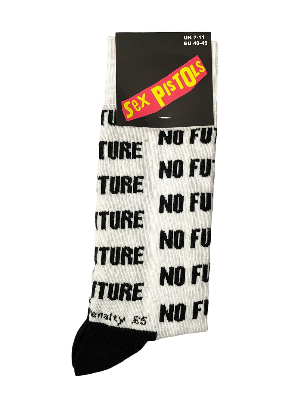 Sex Pistols No Future Official Product 1 Pair Jacquard Socks Size 7-11 UK Brand New