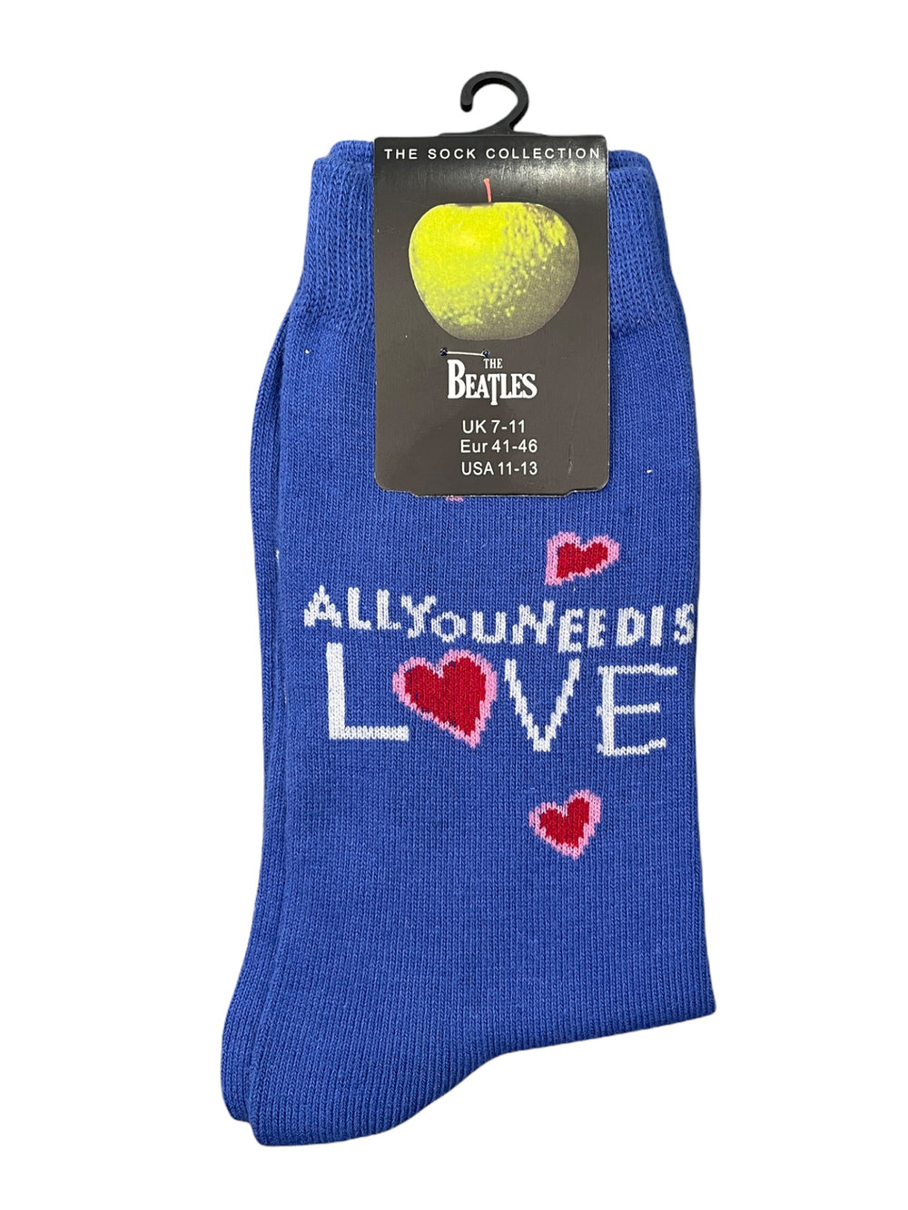 Beatles The All You Need Is Love Official Product 1 Pair Jacquard Socks Brand New