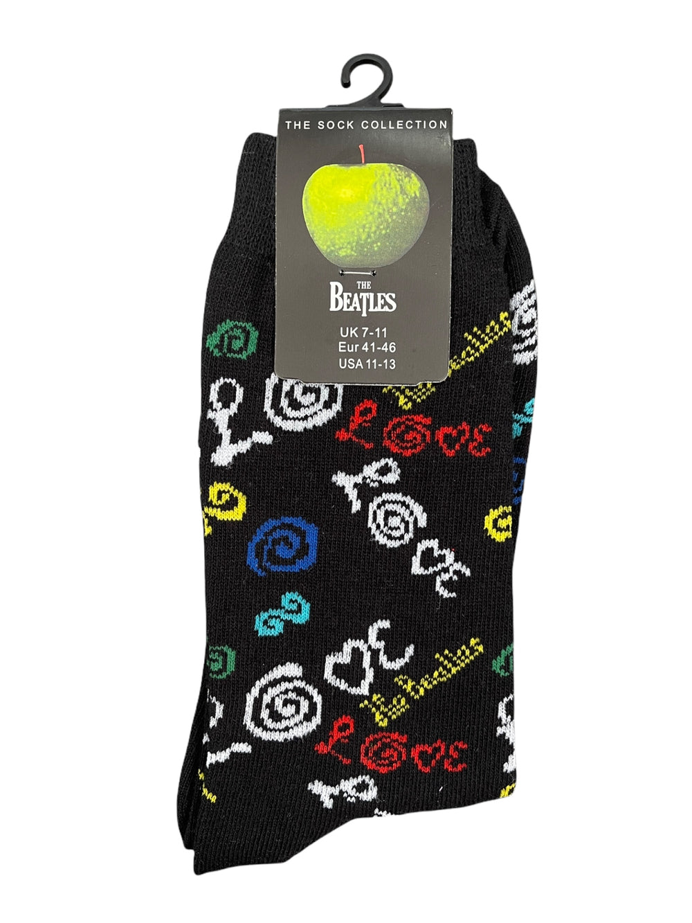 Beatles The Love Love  Love Official Product 1 Pair Jacquard Socks Brand New