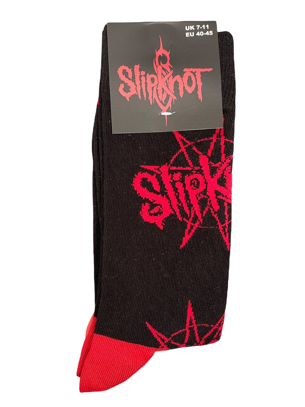 Slipknot Black Multi Logo Official Product 1 Pair Jacquard Socks Brand New
