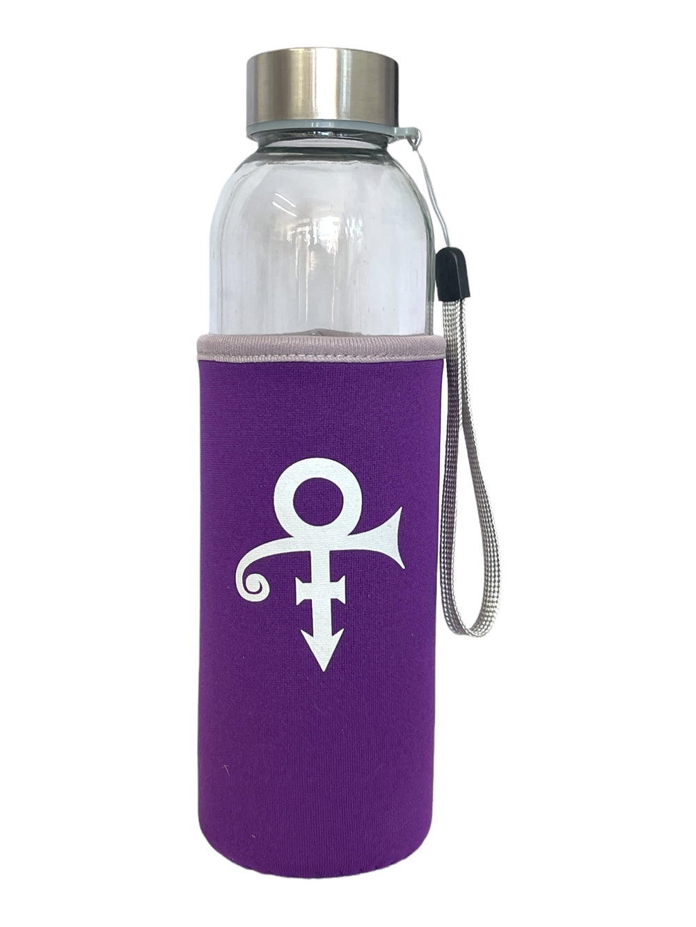 Prince – Love Symbol Official & Xclusive Glass Drinking Bottle Neoprene Pouch