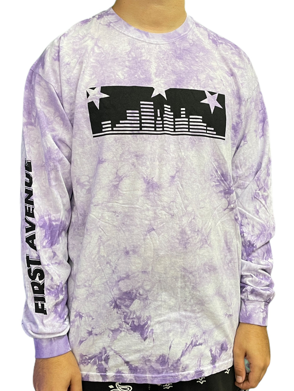 First Avenue Tie Die Long Sleeve Official Unisex T Shirt Various Sizes Brand New Prince