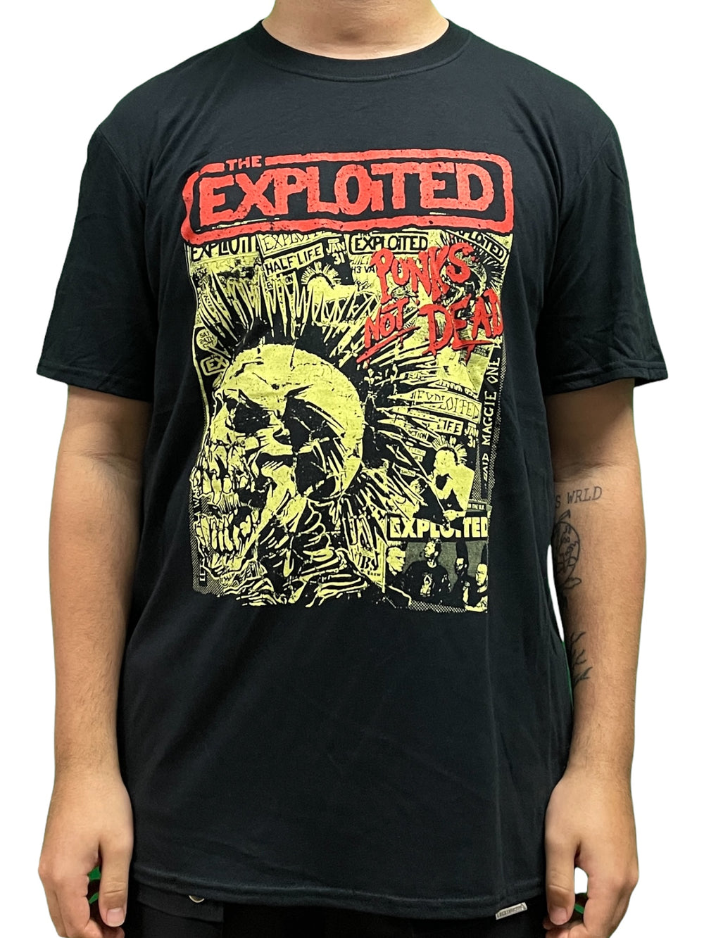 Exploited Punks Not Dead Black Unisex Official T Shirt Brand New Various Sizes