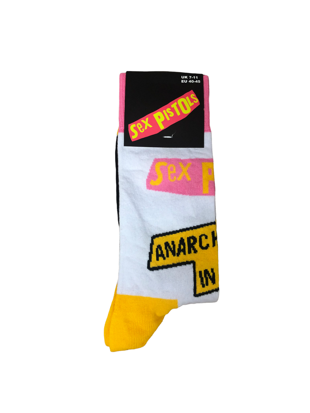 Sex Pistols Anarchy In The UK Official Product 1 Pair Jacquard Socks Brand New