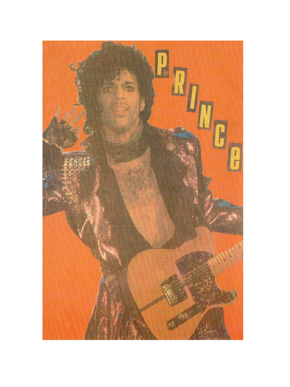 Prince – Postcard Original Printed In France 1999 Live