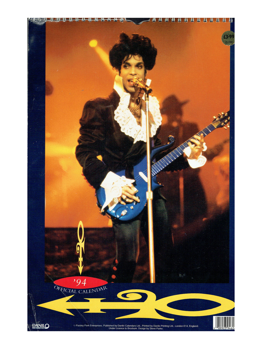 Prince – Official Calendar Preloved: 1994