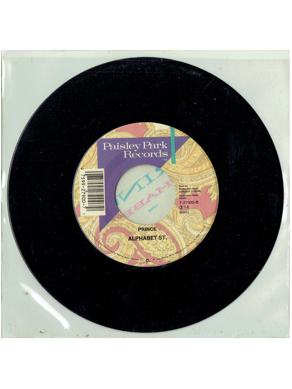 Prince – Alphabet St. Vinyl 7" US Preloved: 1988