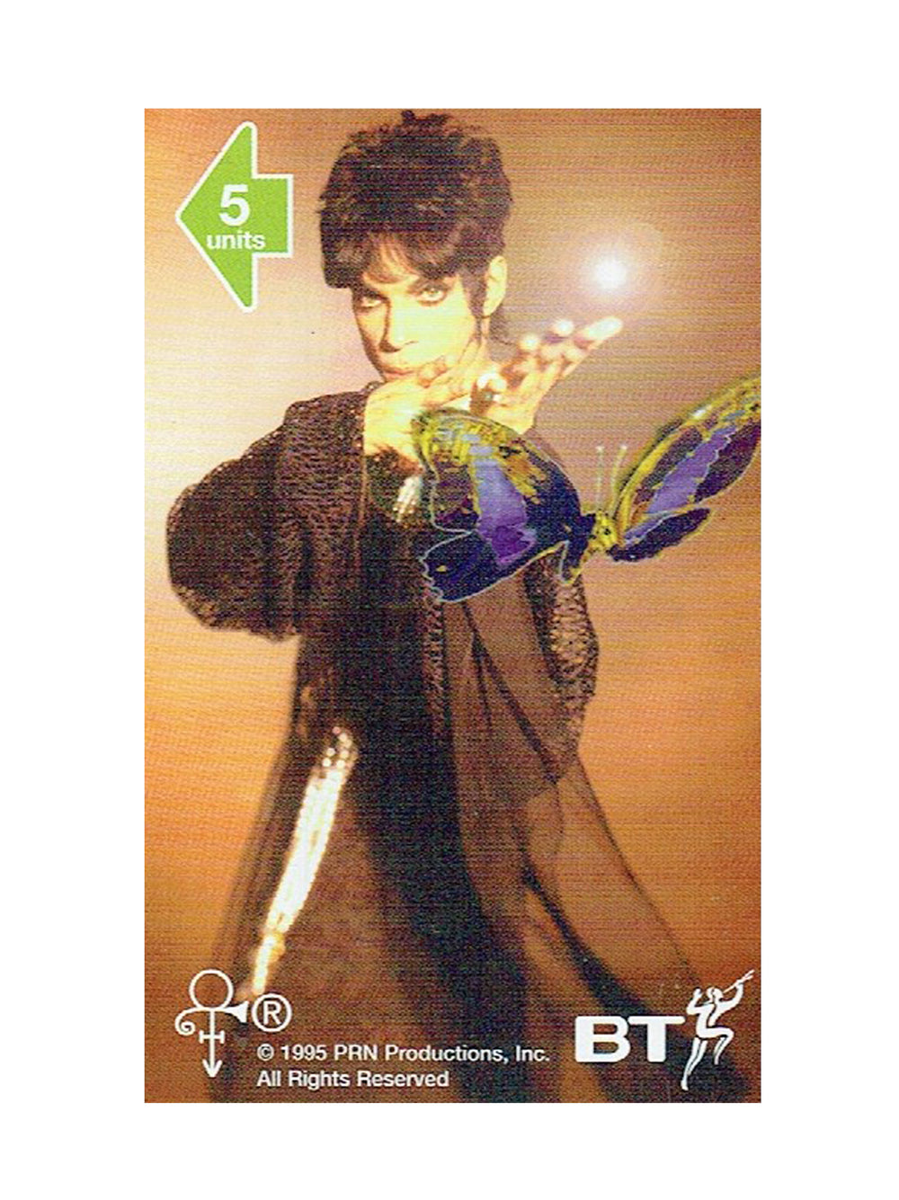 Prince – O(+> BT Phone Card Official PRN Productions Preloved: 1995