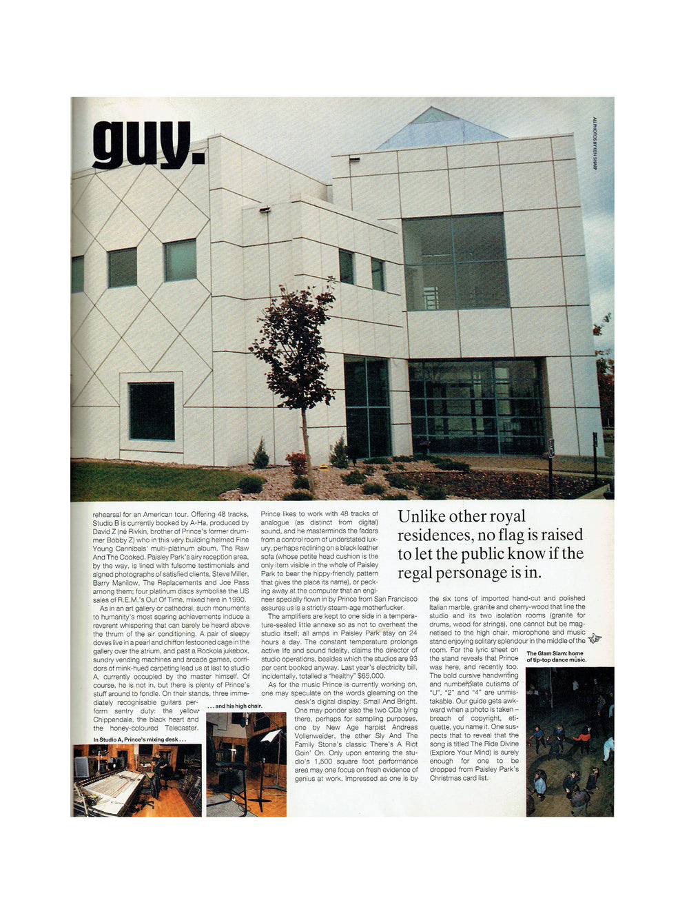Prince – Q Magazine Number 75 December 1992 Paisley Park Article Whole Magazine