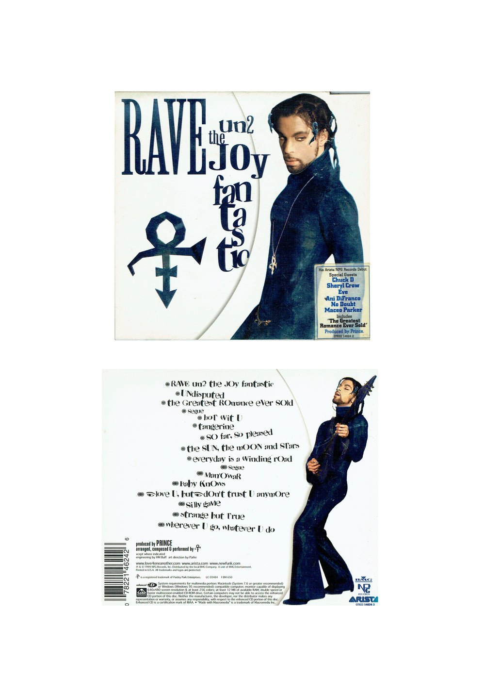 Prince – O(+> Rave Un2 The Joy Fantastic CD Album Hype Preloved: 1999
