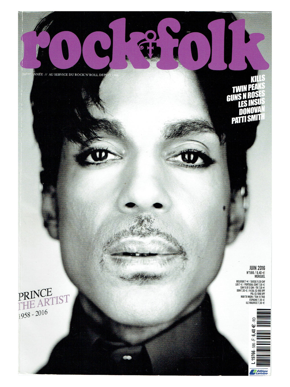 Prince – Rock & Folk Magazine Cover Juin 2016 Ideal For Framing