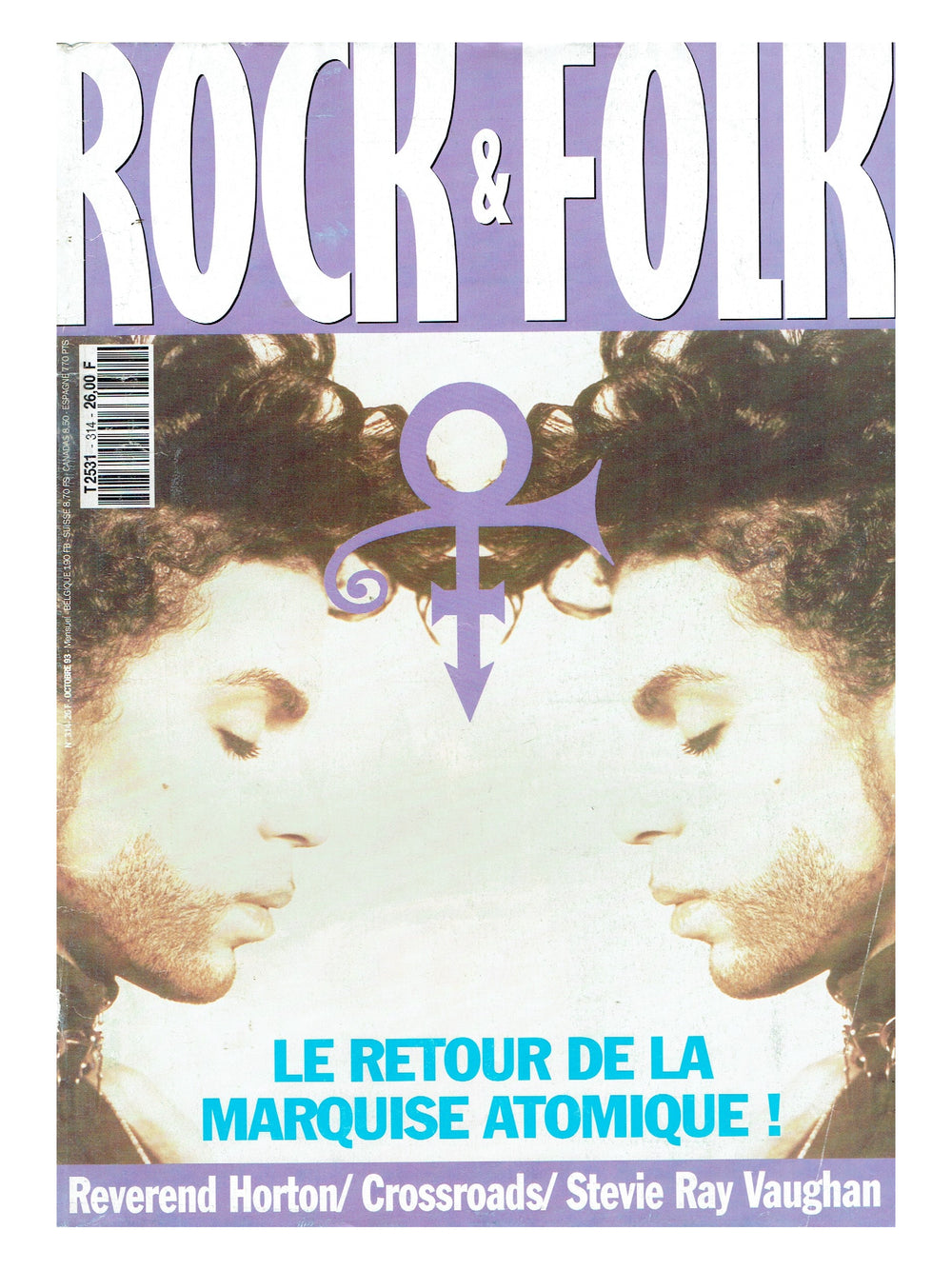 Rock & Folk Magazine Cover October 1993 Ideal For Framing