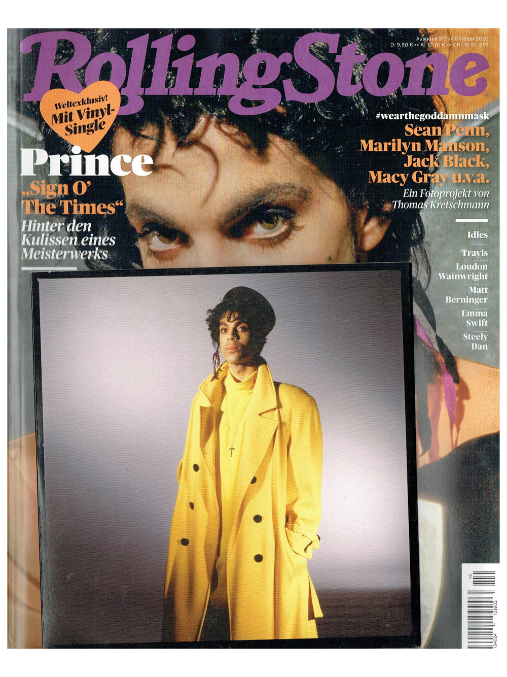 Prince – Rolling Stone Magazine Xclusive 7 Inch Vinyl Single October 2020 COVER #2