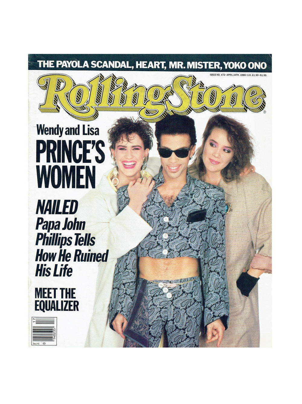 Rolling Stone Original Magazine April 24th 1986 Prince's Woman