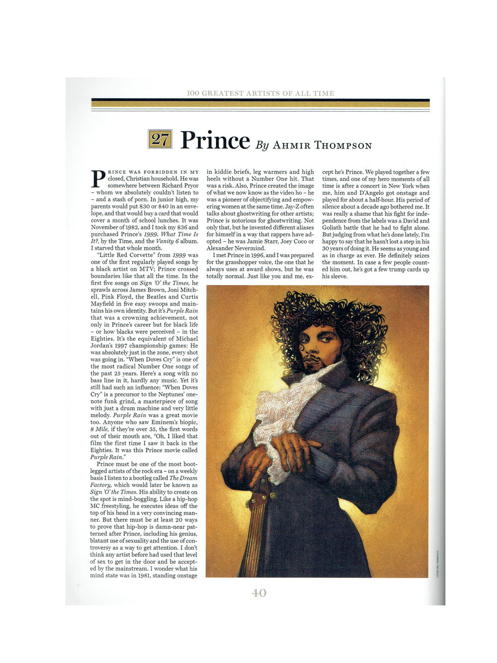 Rolling Stone Softback Book The Greatest Artists Of All Time Inc Prince