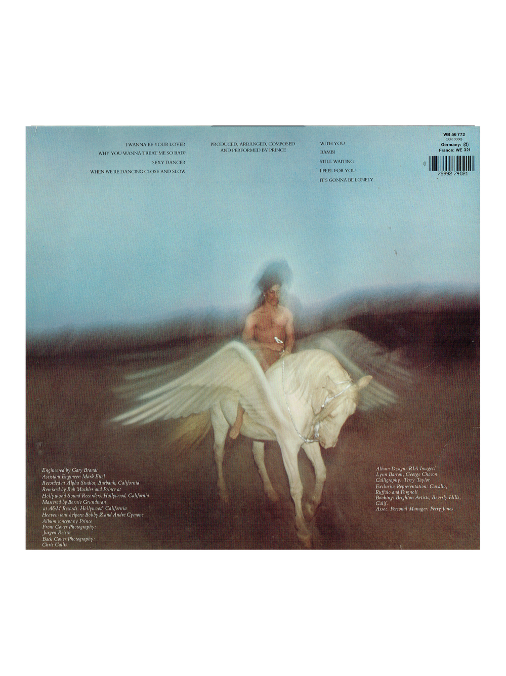 Prince 1979 Prince Self Titled Vinyl Album EU Release Original PURPLE INSERT