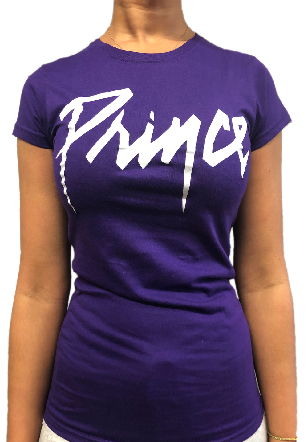 Prince – Purple Rain Logo Ladies Official T-Shirt Various Sizes Purple Rain NEW
