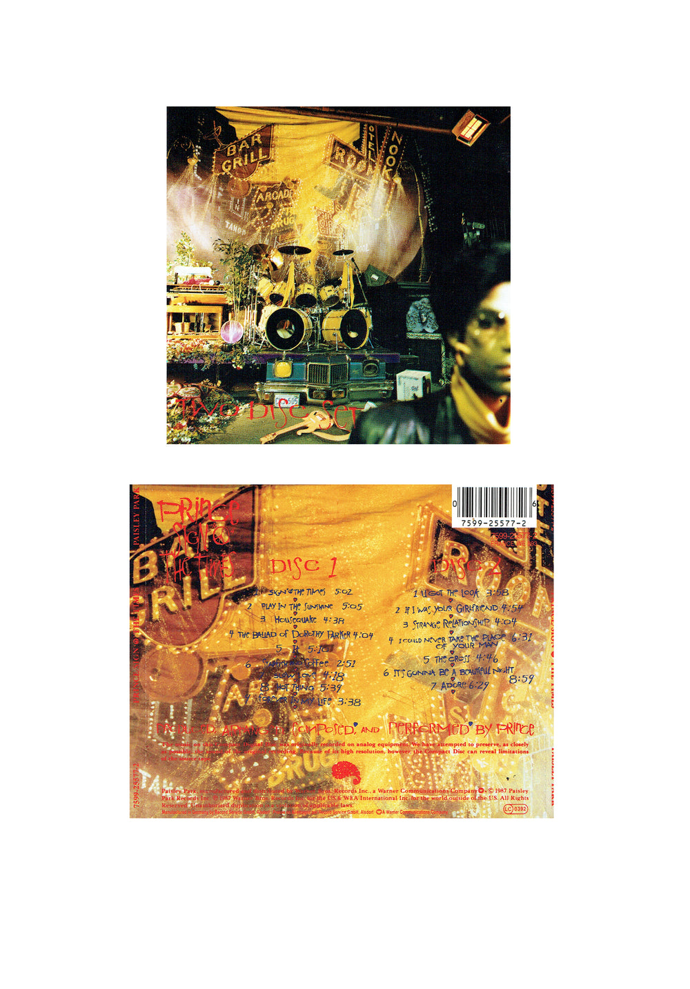 Prince – Sign O The Times CD Album Slim Case Preloved: 1988