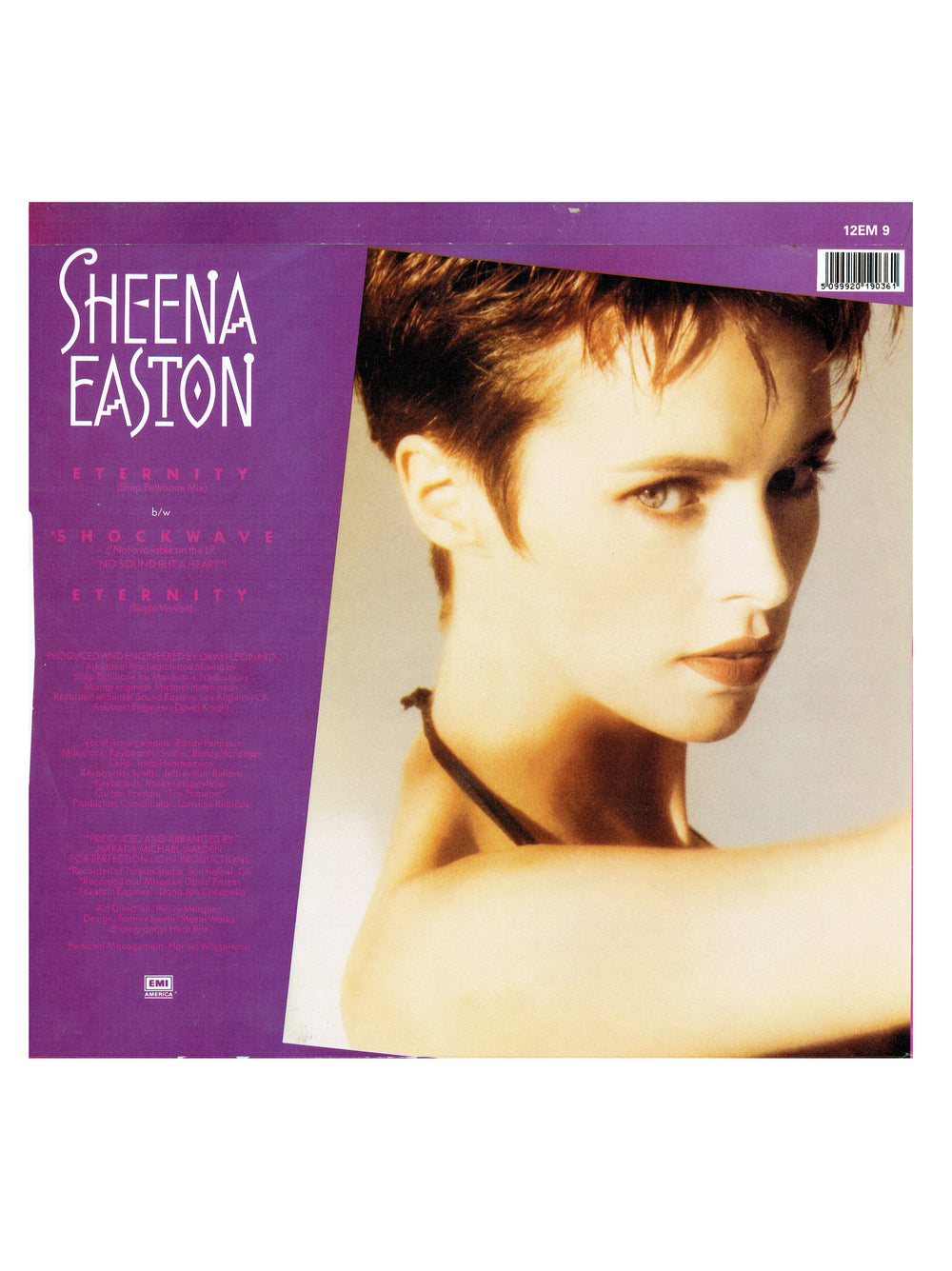 Sheena Easton Eternity 12 inch Single Vinyl 1987 Release Written By Prince