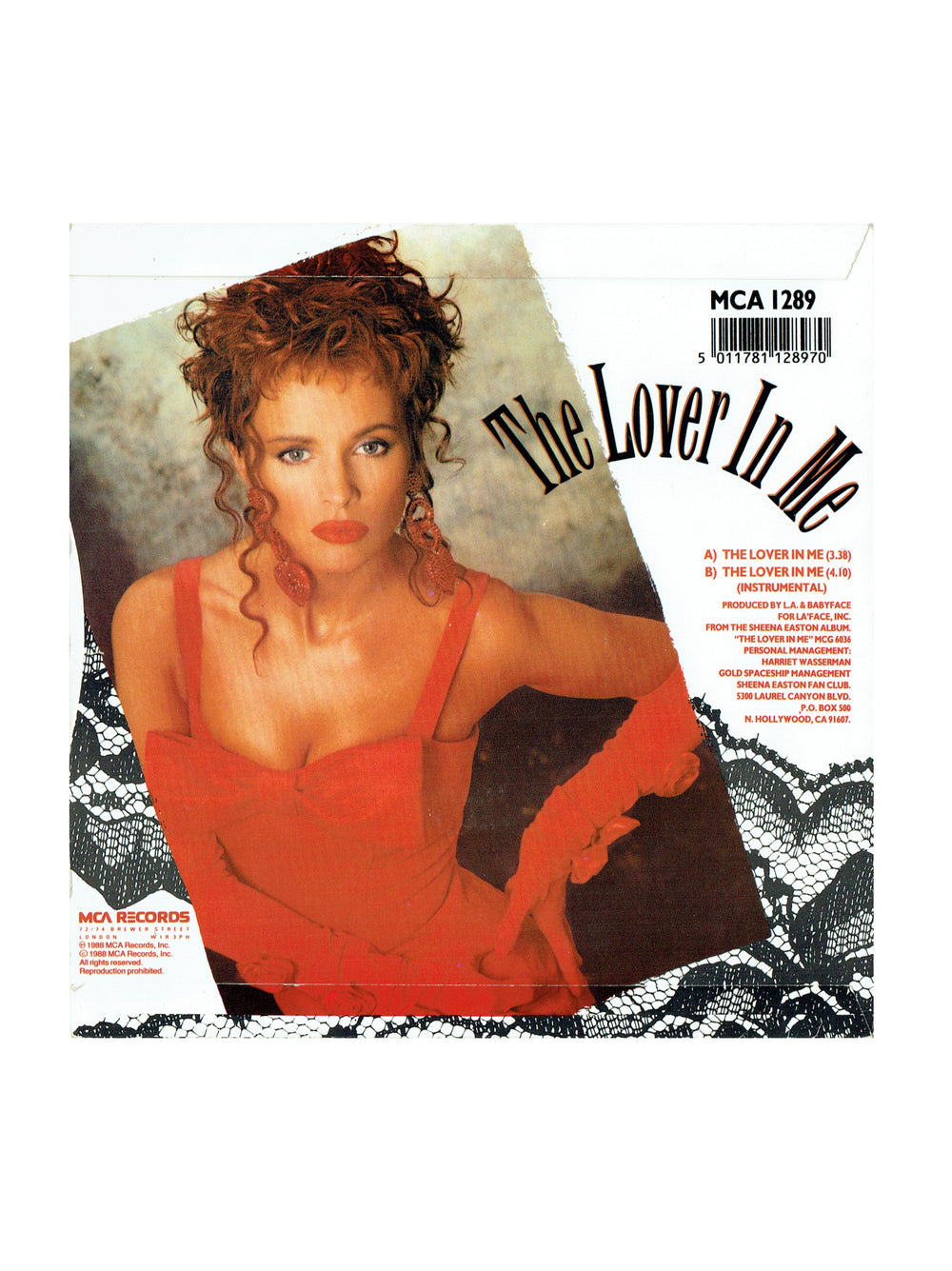 Prince – Sheena Easton The Lover In Me Vinyl 7" Single UK Preloved: 1988
