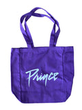 Prince – Official Estate Tote Bag Printed Both Sides Love Symbol / Name Purple