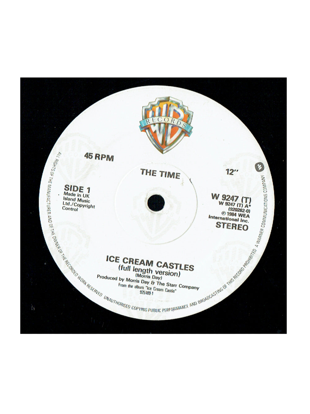 Prince – The Time Ice Cream Castles / Get It Up / Tricky 12 Inch Vinyl UK Release Prince AS