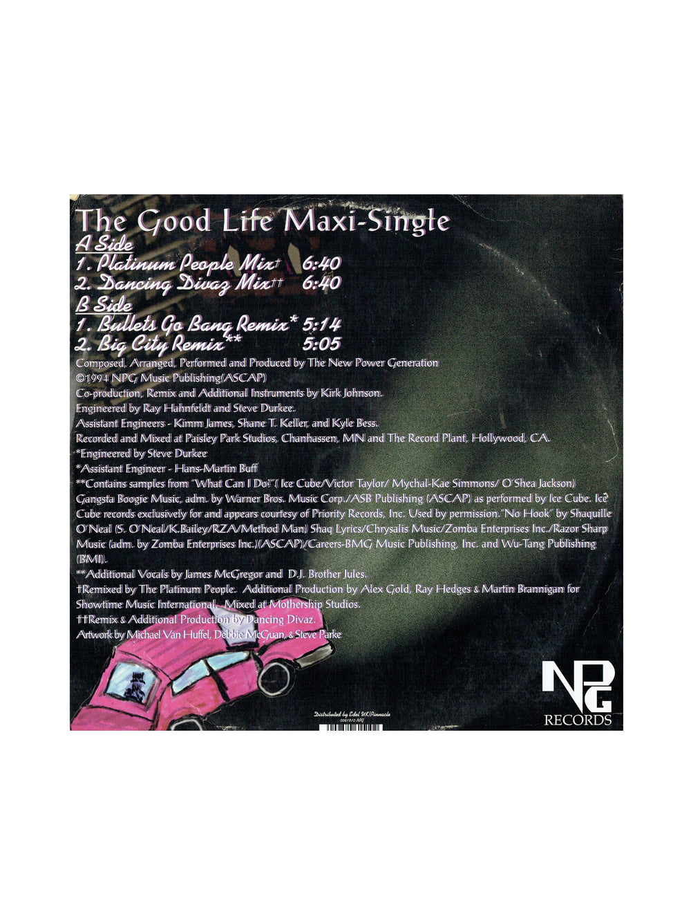 Prince – The NPG The Good Life UK 12 Inch Vinyl Single EU Release Prince