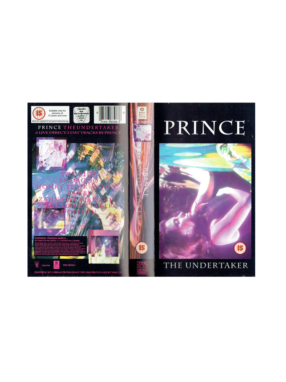 Prince The Undertaker 6 Live Direct 2 Dat Tracks VHS Video Cassette SMS