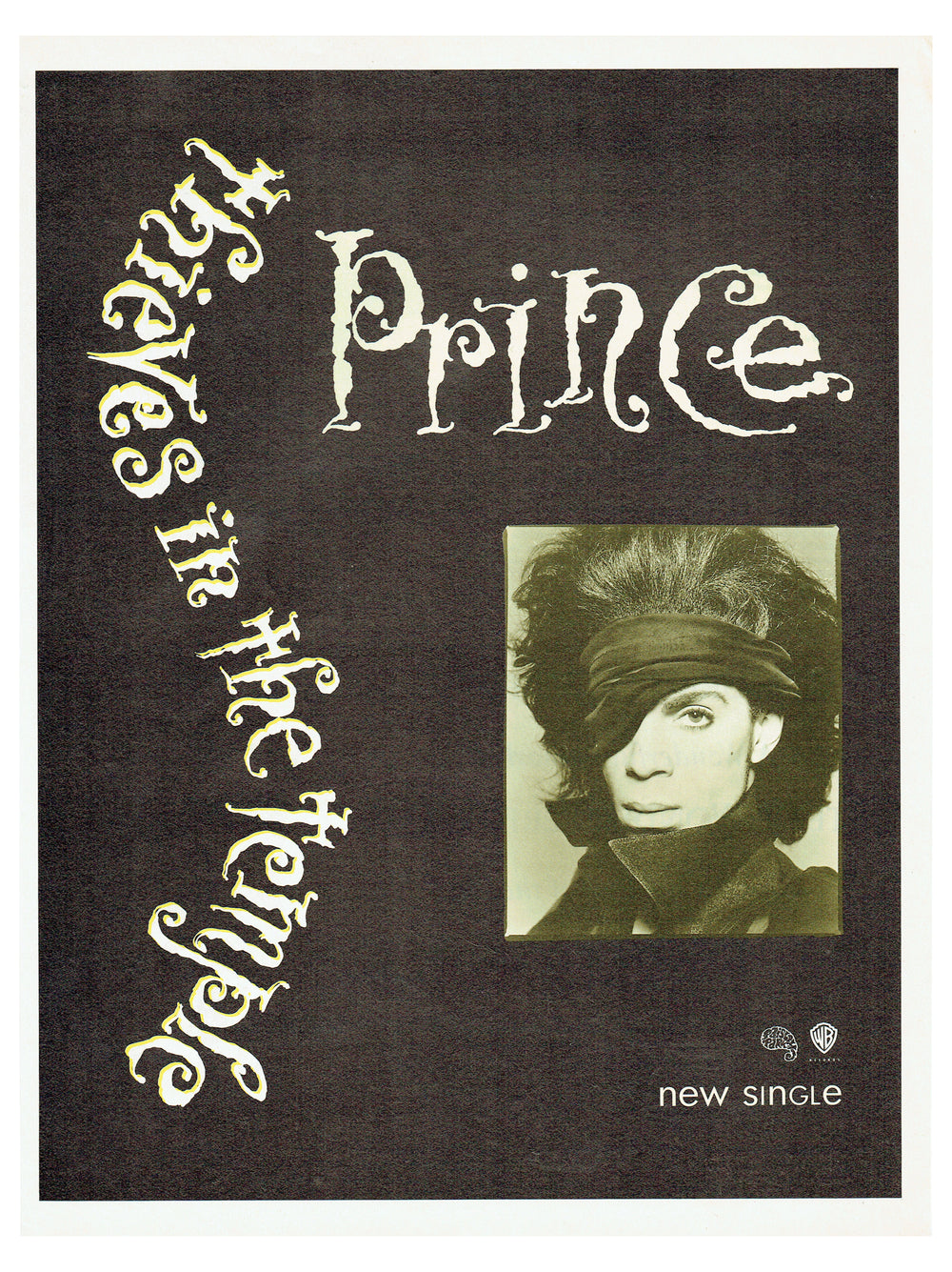 Prince Thieves In The Temple UK Full Page Magazine Advert 11" x 8 "