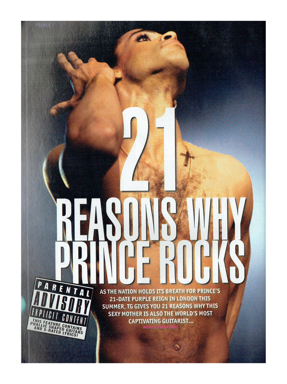 Total Guitar Magazine August 2007 Prince Cover Insert & 6 Page Article