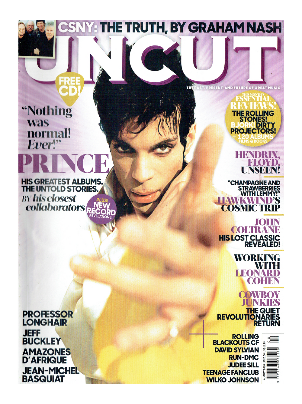Prince – Uncut Magazine August 2018 Cover 13 Page Article