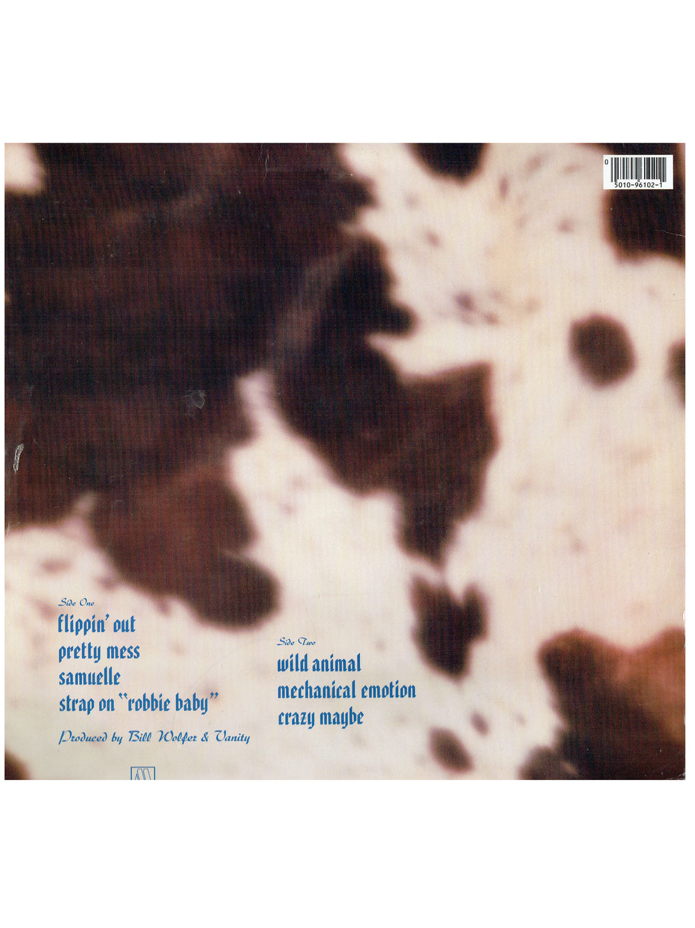 Prince – Vanity Wild Animal Vinyl Album 7 Tracks UK / EU Release 1984 Motown Prince