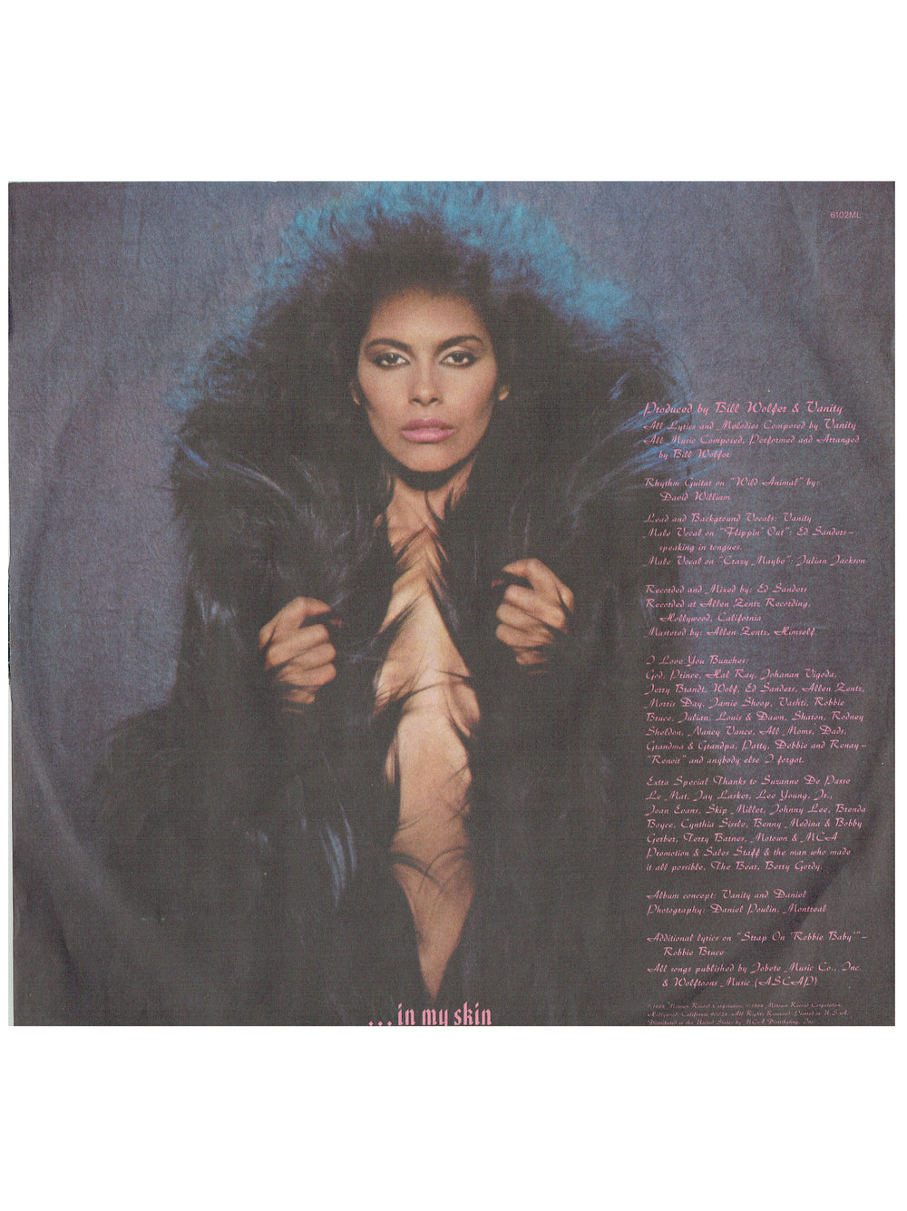 Vanity Wild Animal Vinyl Album 7 Tracks USA Release 1984 Motown Prince GOLD STAMP