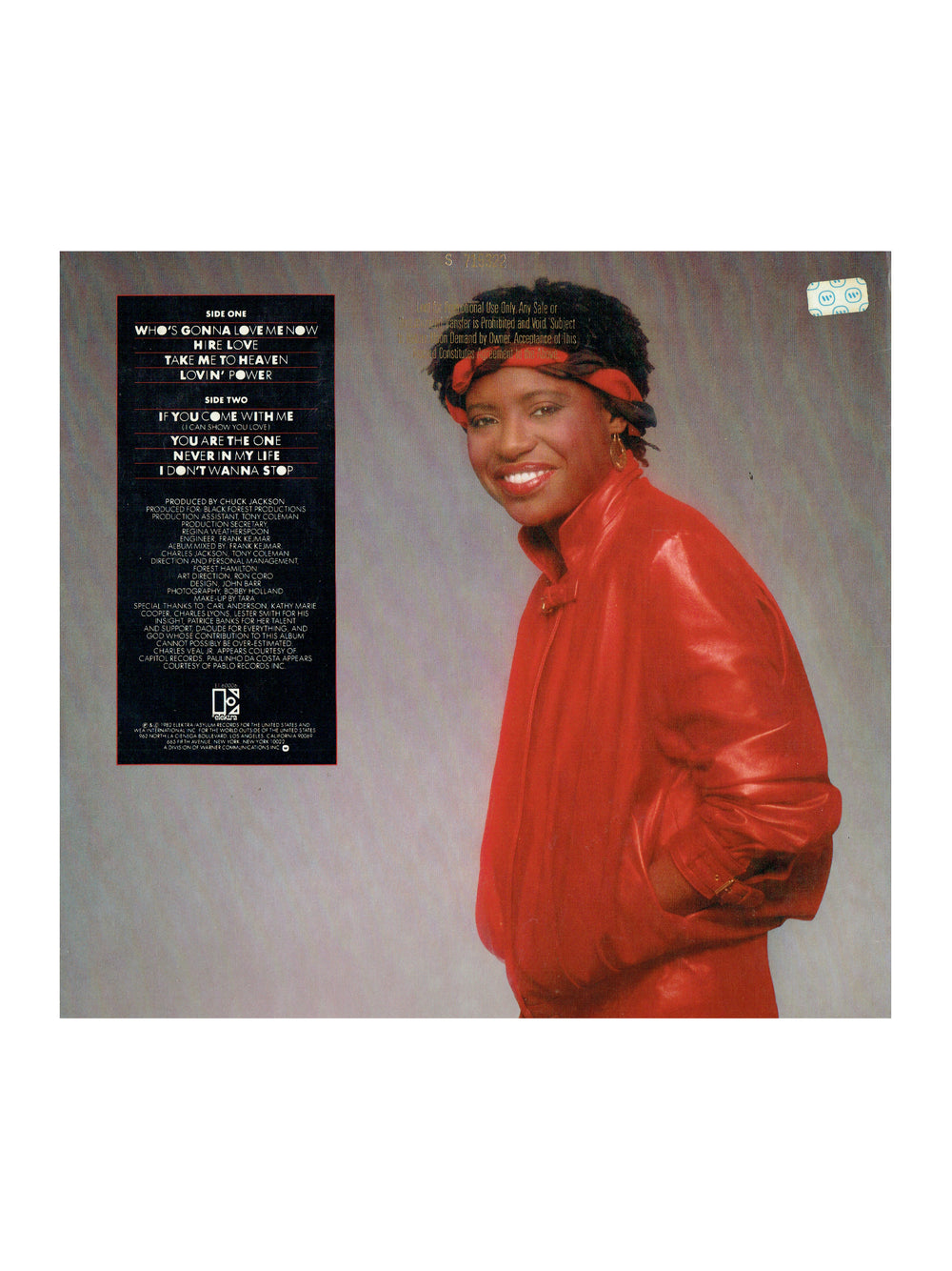 Prince – Ren Woods Azz Izz Vinyl Album 1982 USA Release Inc I Don't Wanna Stop Written By Prince AS