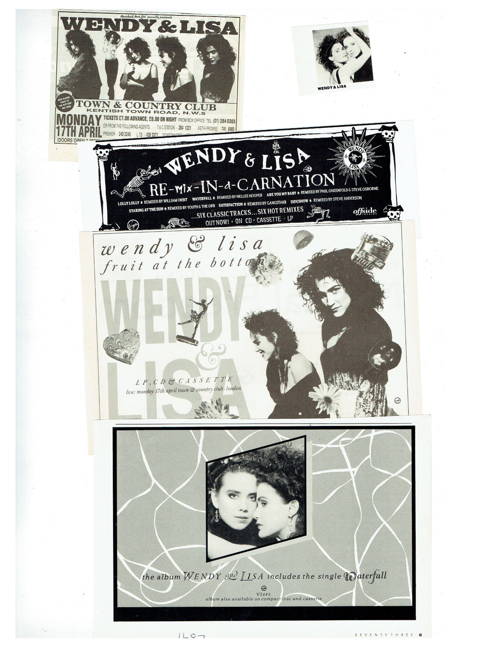 Prince – Wendy & Lisa Cuttings Pack Selection Prince