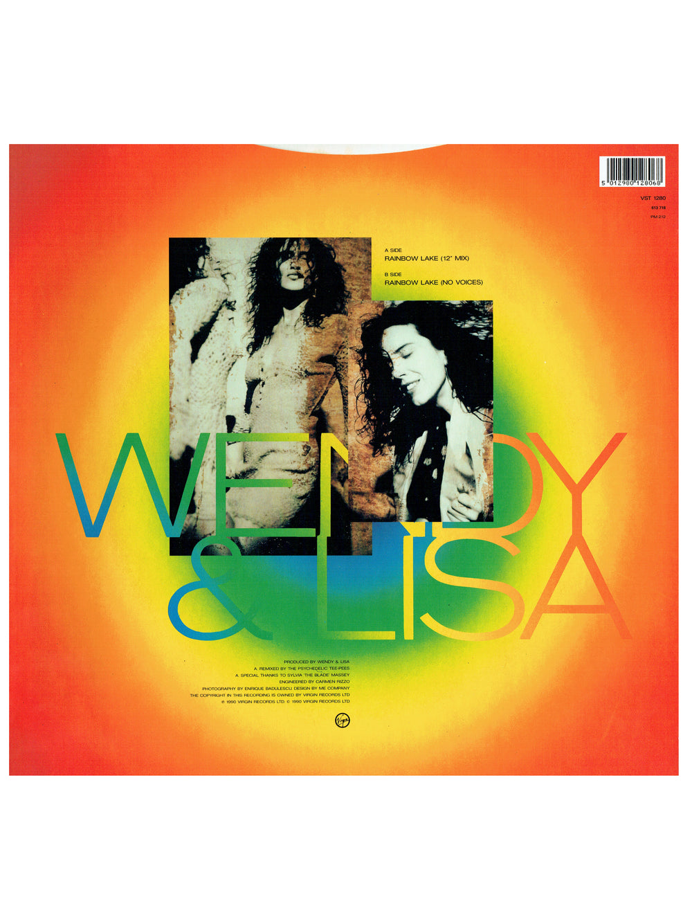 Prince – Wendy & Lisa Rainbow Lake Vinyl 12 " Single Boxed Poster UK Preloved: 1990