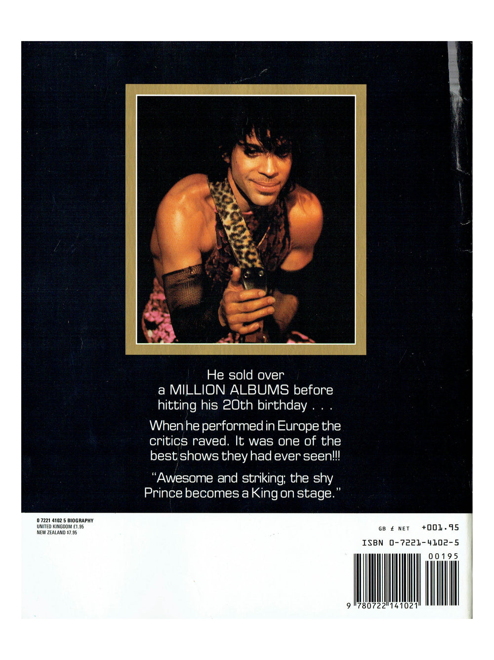 Prince –Softbacked The Year Of Paperback Book 64 Page UK Publication Preloved: 1984
