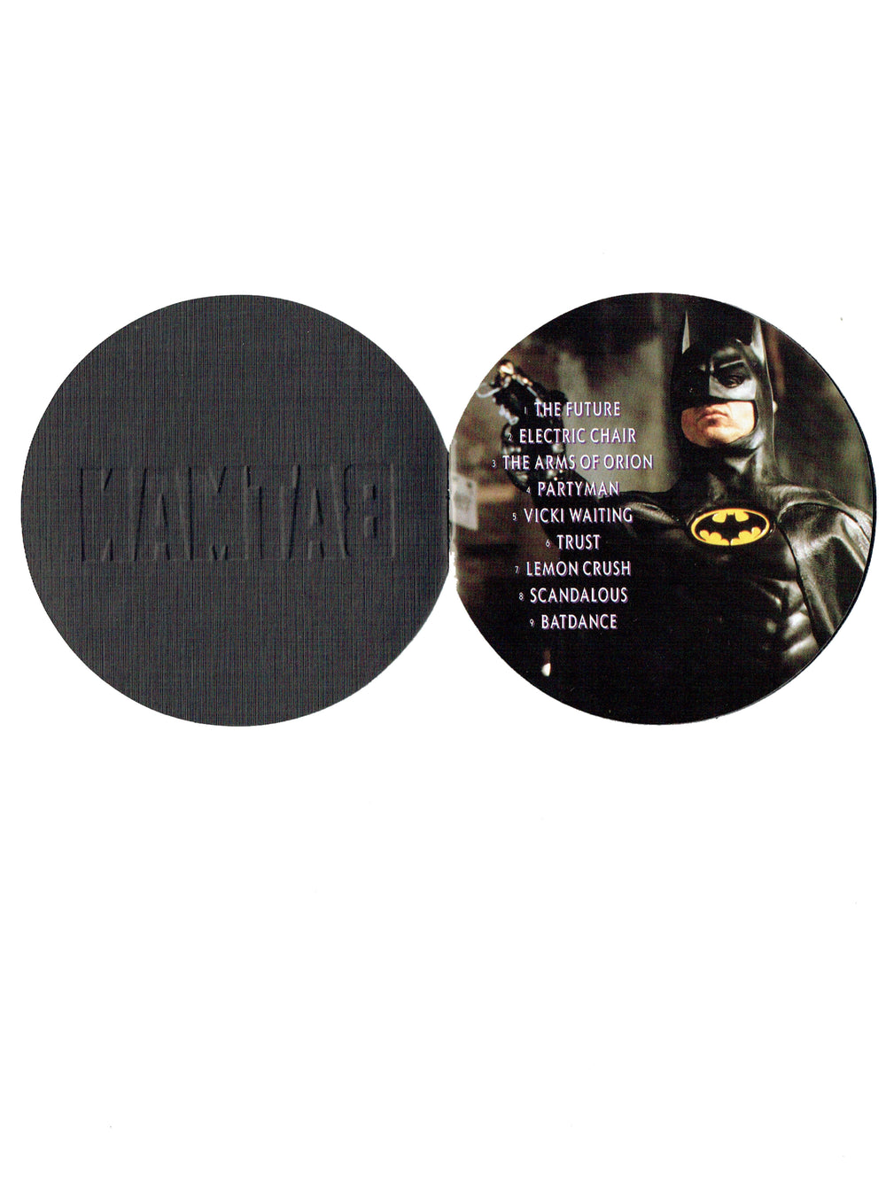 Prince Batman Soundtrack CD Album In A Round Embossed Tin 1989