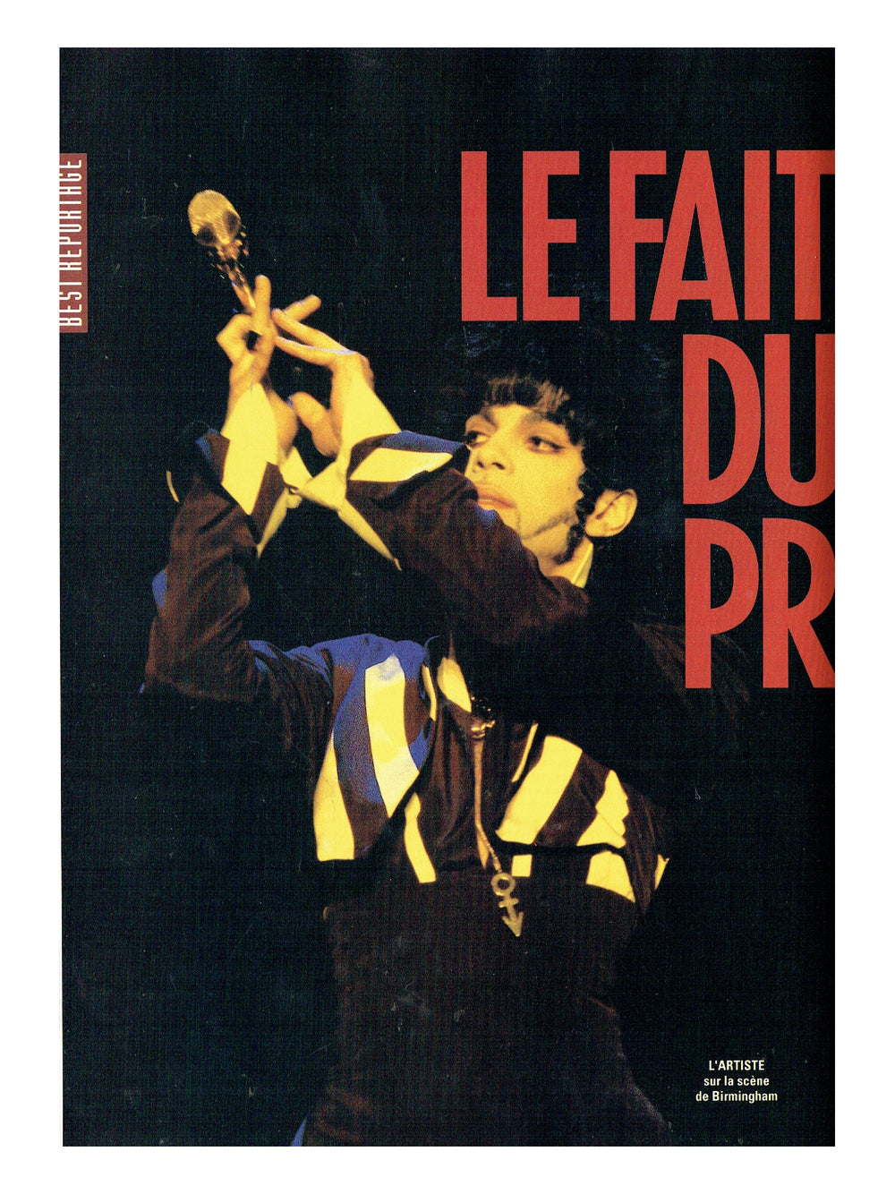Prince Best Magazine September 1993 French Cover Insert & 4 Page Article