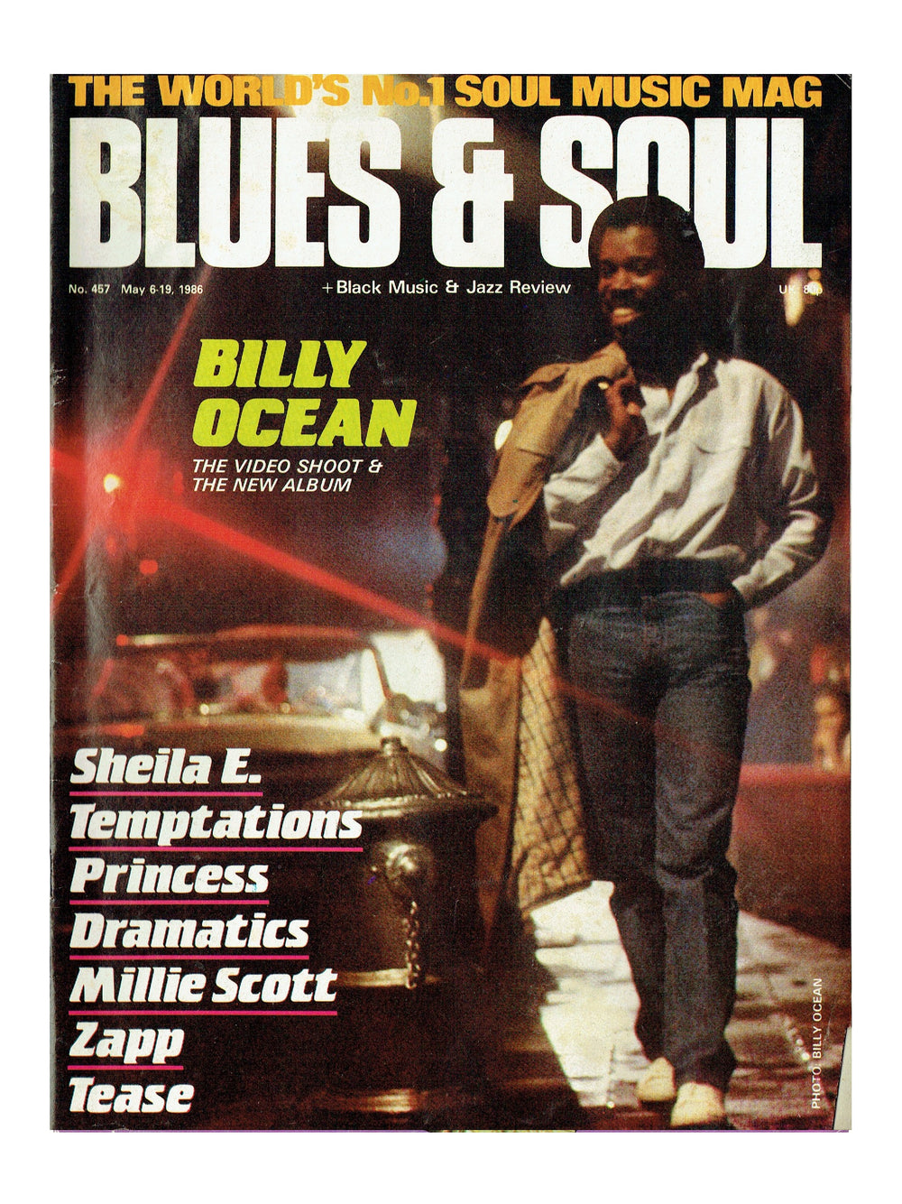 Prince – Blues & Soul Magazine May 1986 Sheila E  Vanity Advert Prince Kiss No1