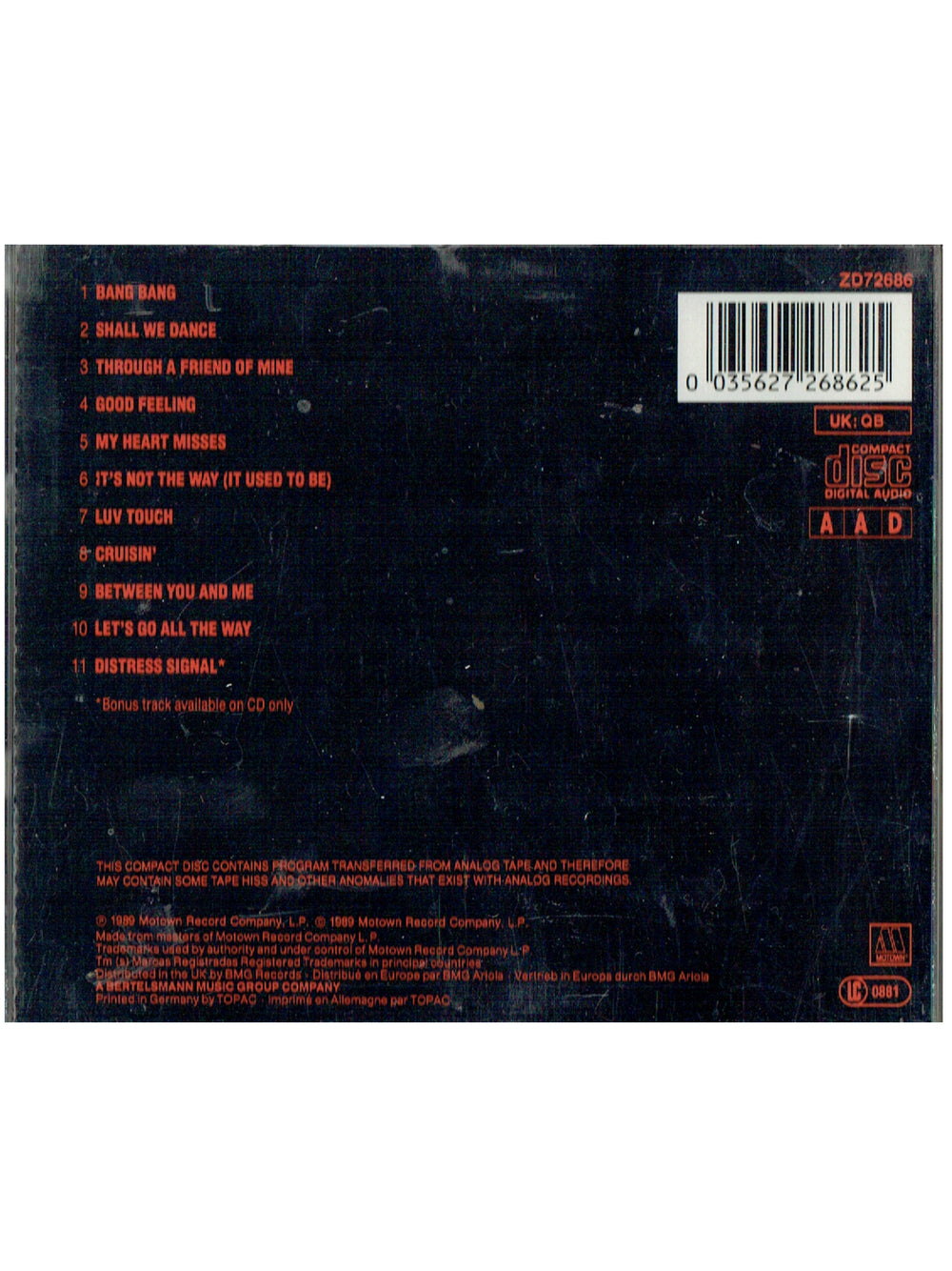 Prince – Brown Mark Good Feeling CD Album 1989 UK Release Prince Inc Bonus Track