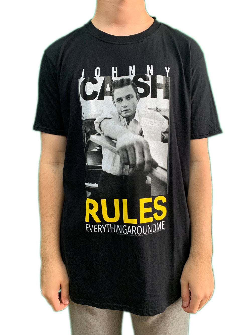 Johnny Cash Rules Everything Unisex Official T Shirt Brand New Various Sizes