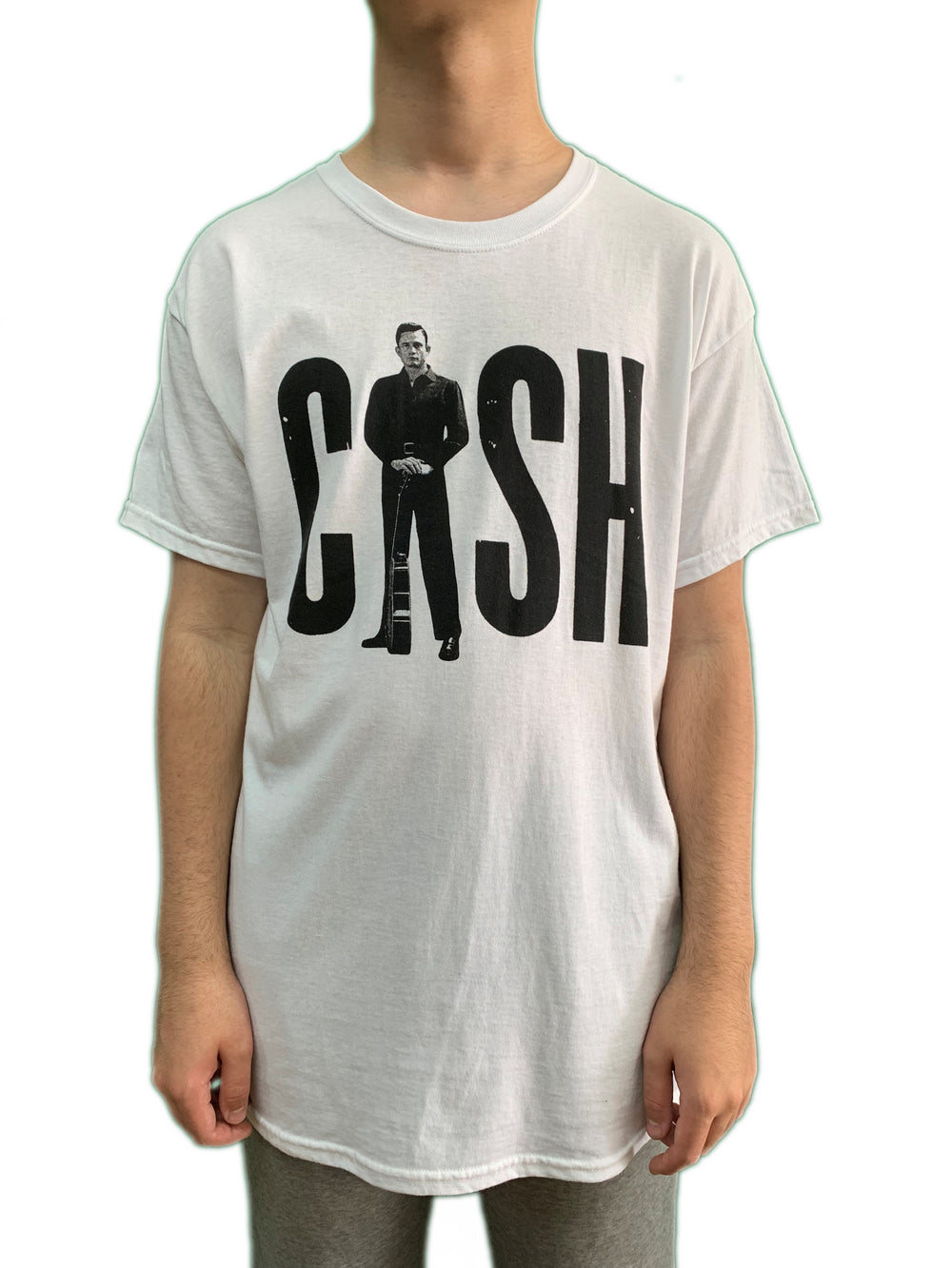 Johnny Cash Standing Unisex Official T Shirt Brand New Various Sizes