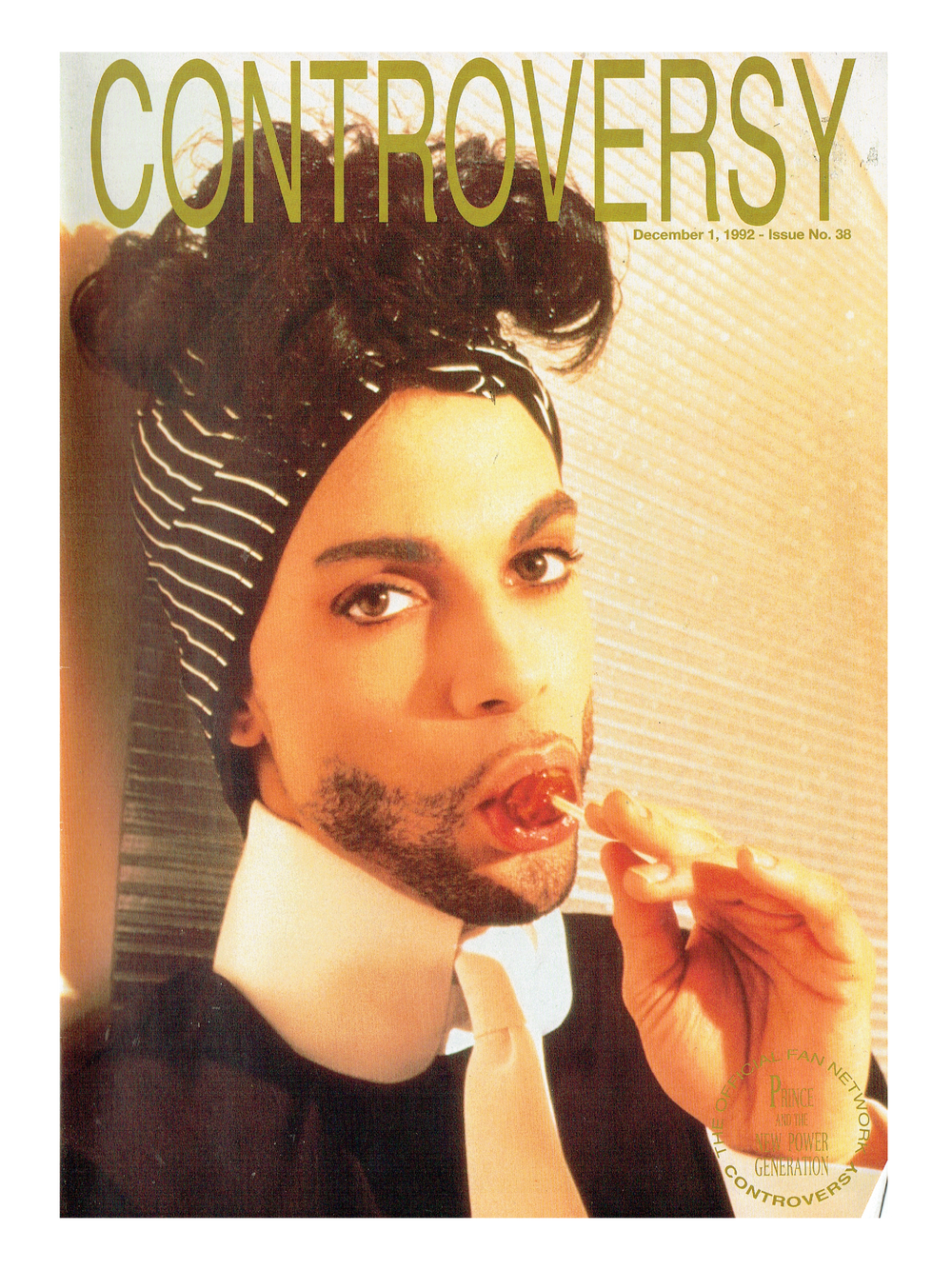 Prince Controversy Fanzine 22 Pages Issue No.38 DECEMBER 1992