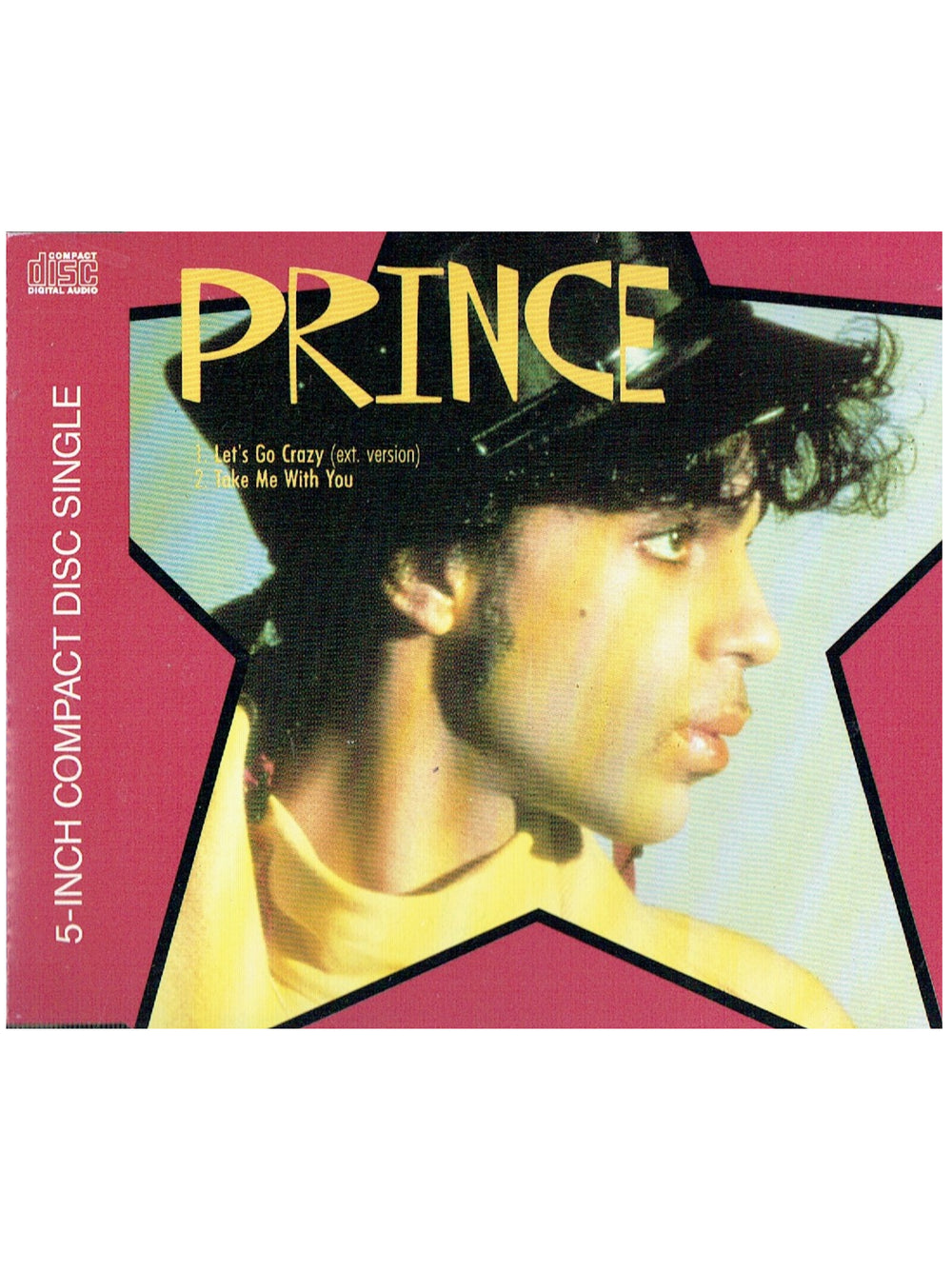 Prince - Let's Go Crazy EXT Take Me With U CD Single 5 Inch EU Preloved : 1989*