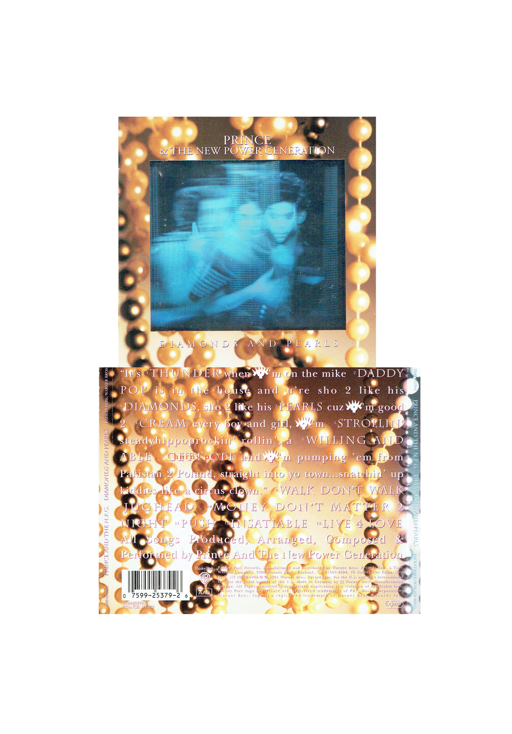 Prince – & The New Power Generation - Diamonds & Pearls Holographic Sleeve CD Album 1991 Original