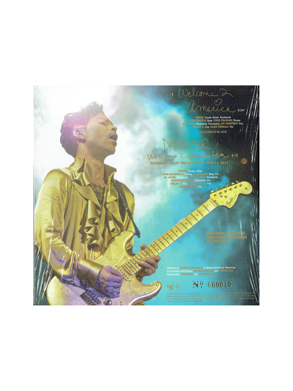 Prince – WELCOME 2 AMERICA (7" SINGLE) GOLD VINYL LTD ED NUMBER 000010