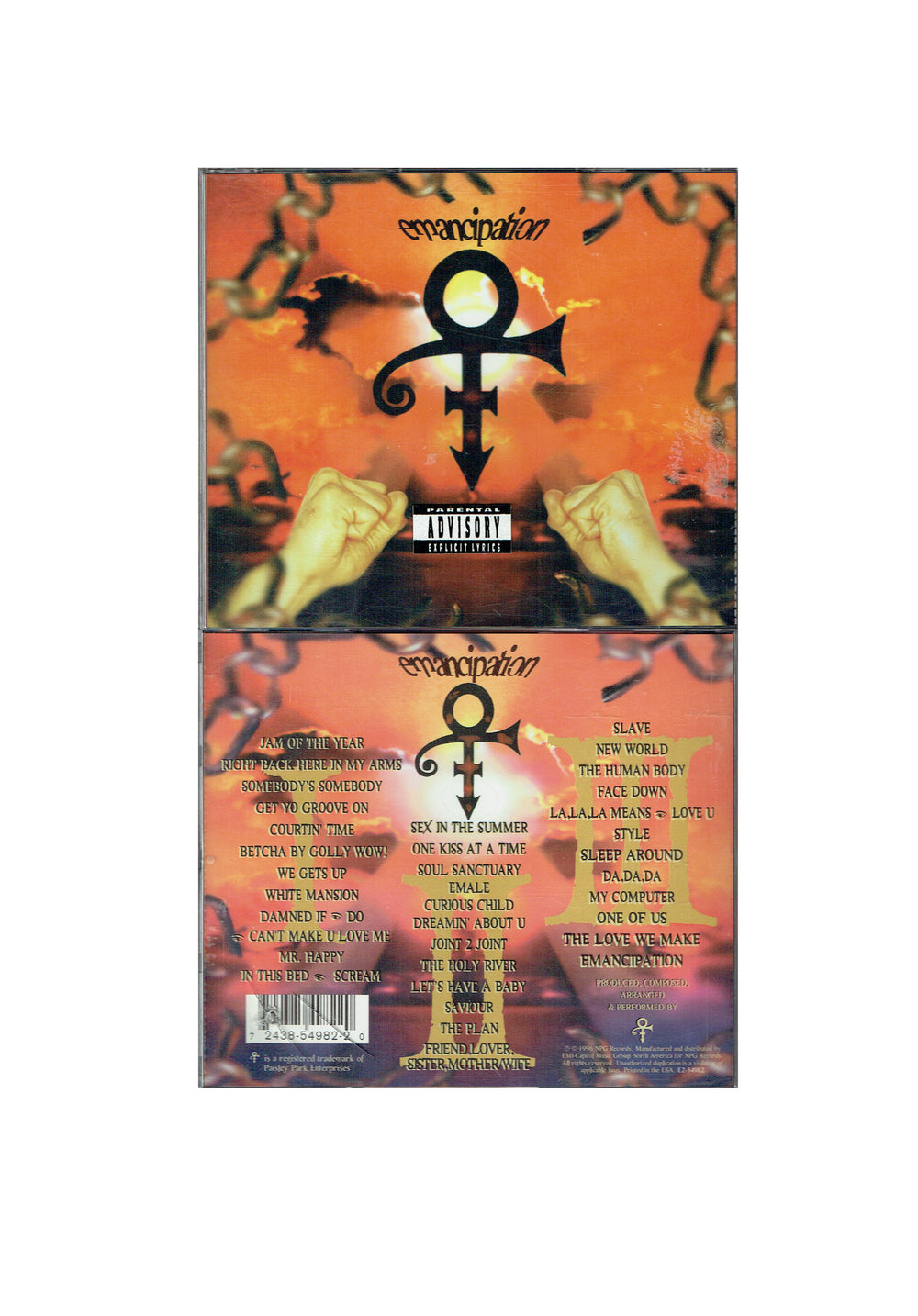 Prince – O(+>Emancipation CD x 3 Album 36 Tracks Fatbox UK Preloved: 1996