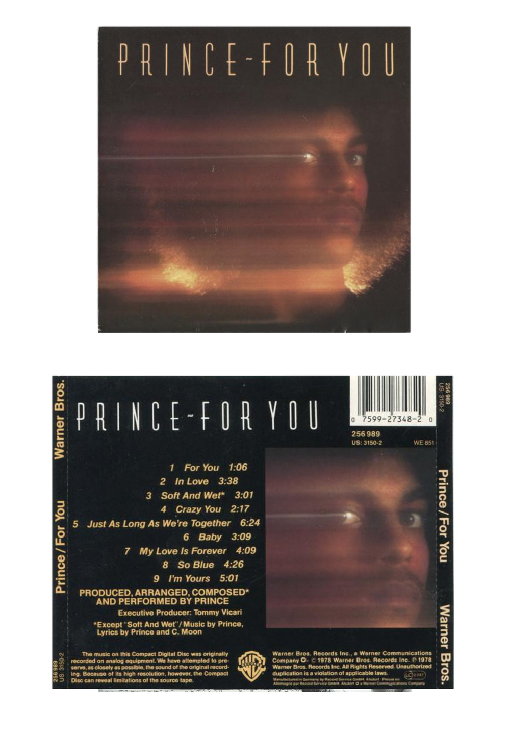 Prince – For You CD Album Reissue US Preloved:
